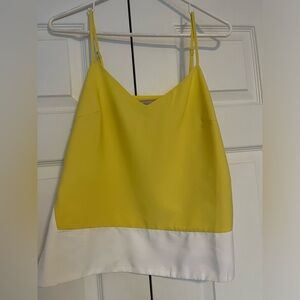 Banana Republic Factory Yellow and White Camisole